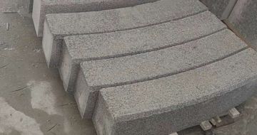 长沙芝麻白弧形路牙石