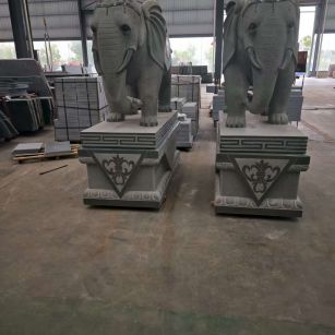 长沙芝麻灰花岗岩对象 芝麻白芝麻灰大象