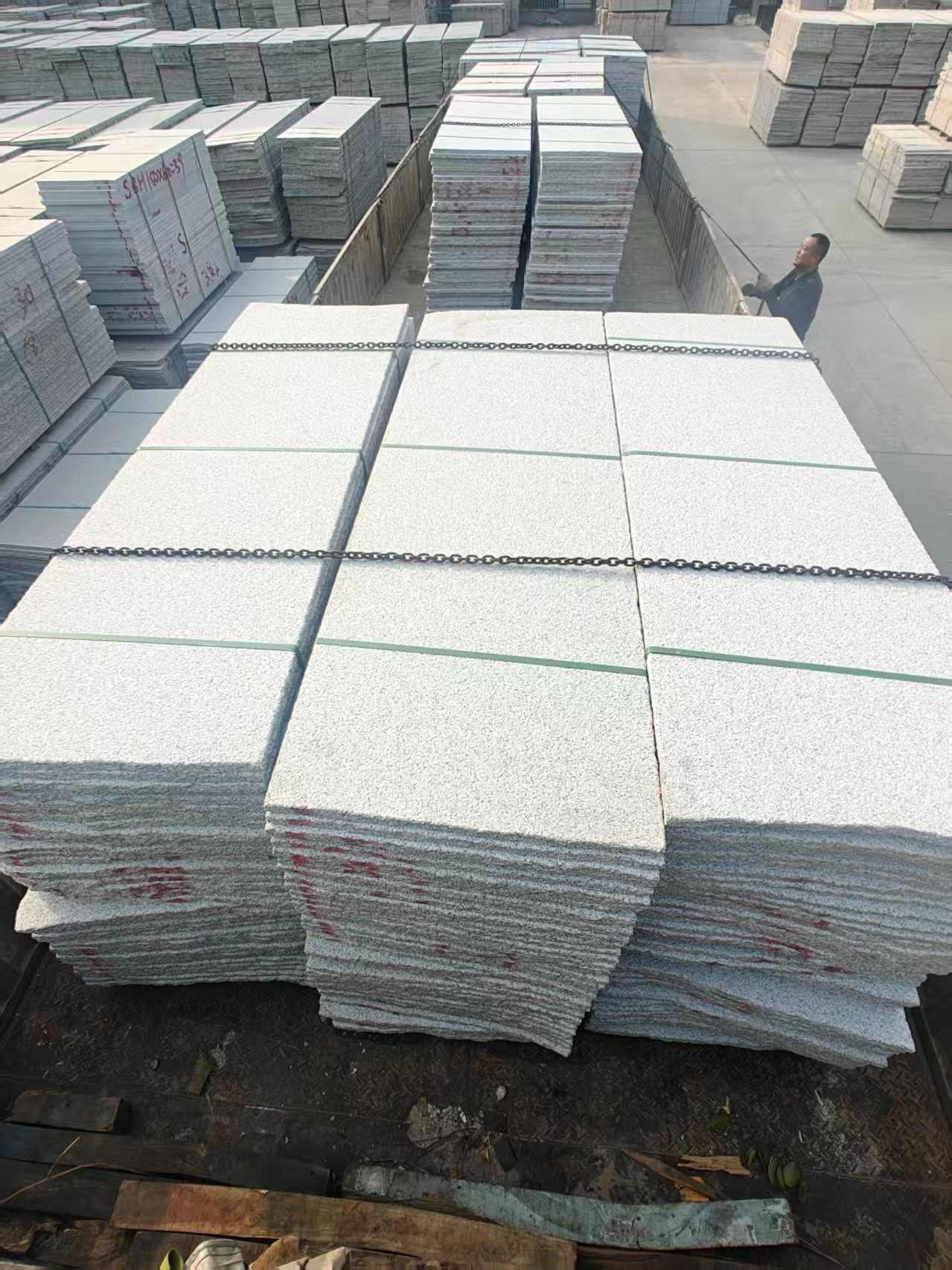 长沙芝麻白毛板，石材毛板