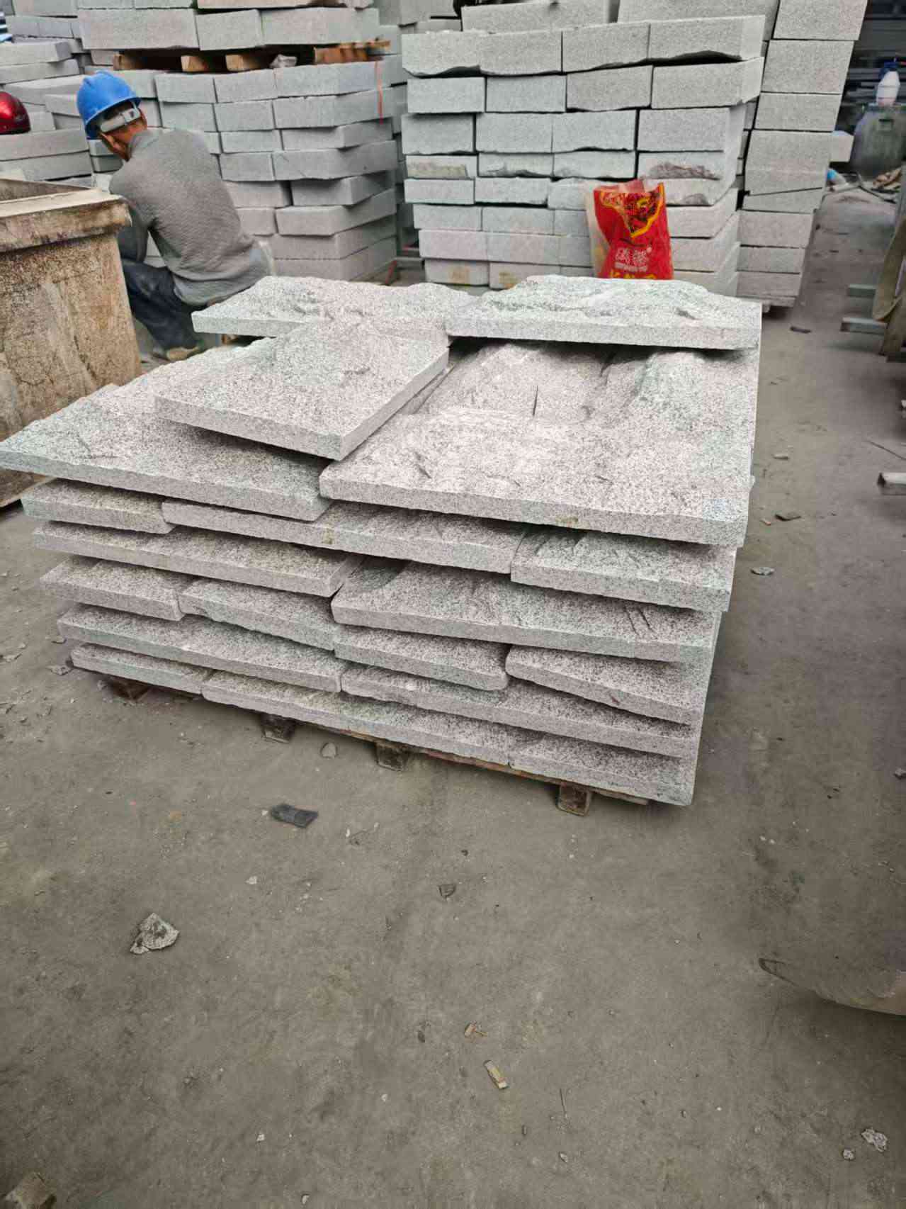 长沙芝麻白蘑菇石，自然面