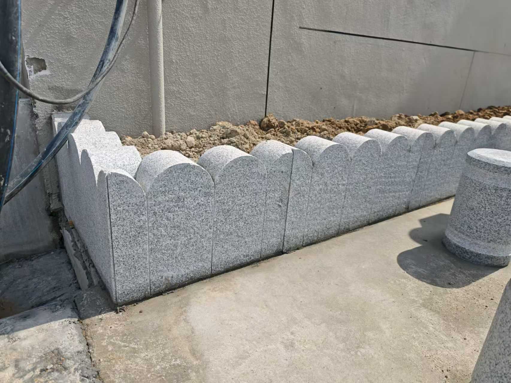 长沙芝麻白花边石  围边石