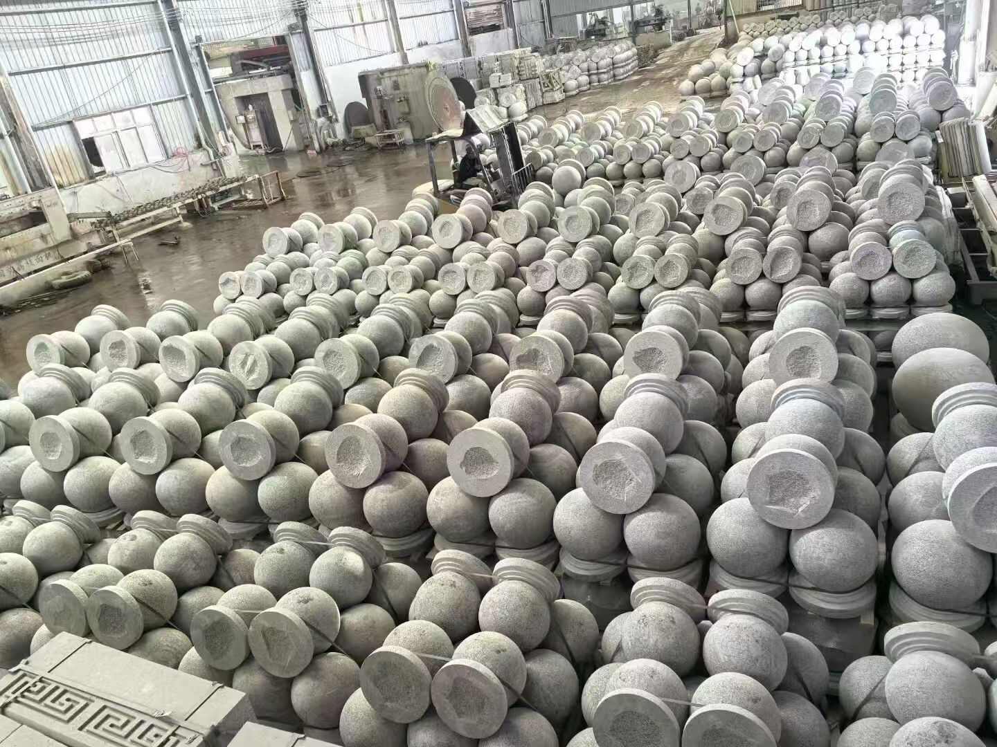 长沙芝麻白圆球 石球 挡车球